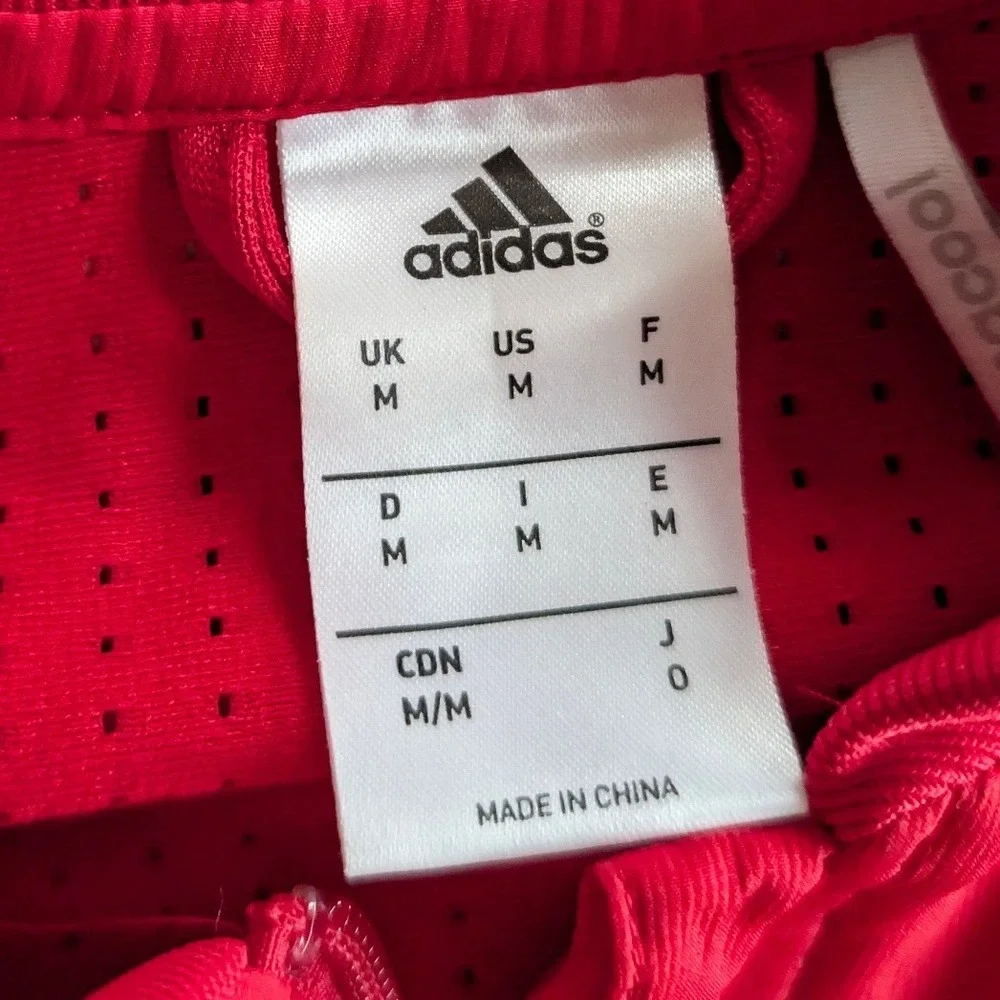 Adidas New York Red Bulls Soccer Track Jacket Mens Medium Red Full Zip Climacool